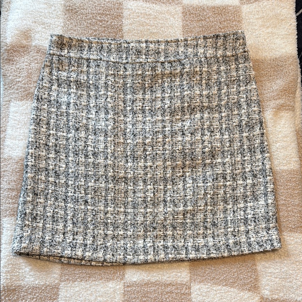 Rachel Zoe Cream Mini Pencil Skirt
